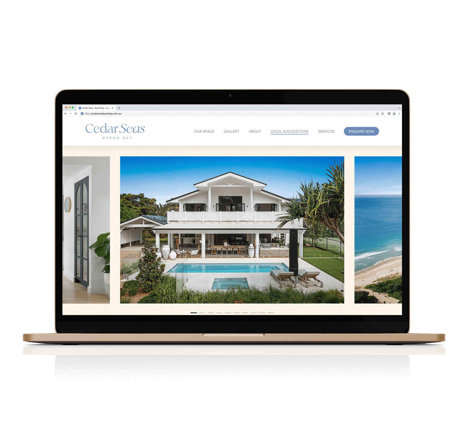 Cedar Seas Website Carousel